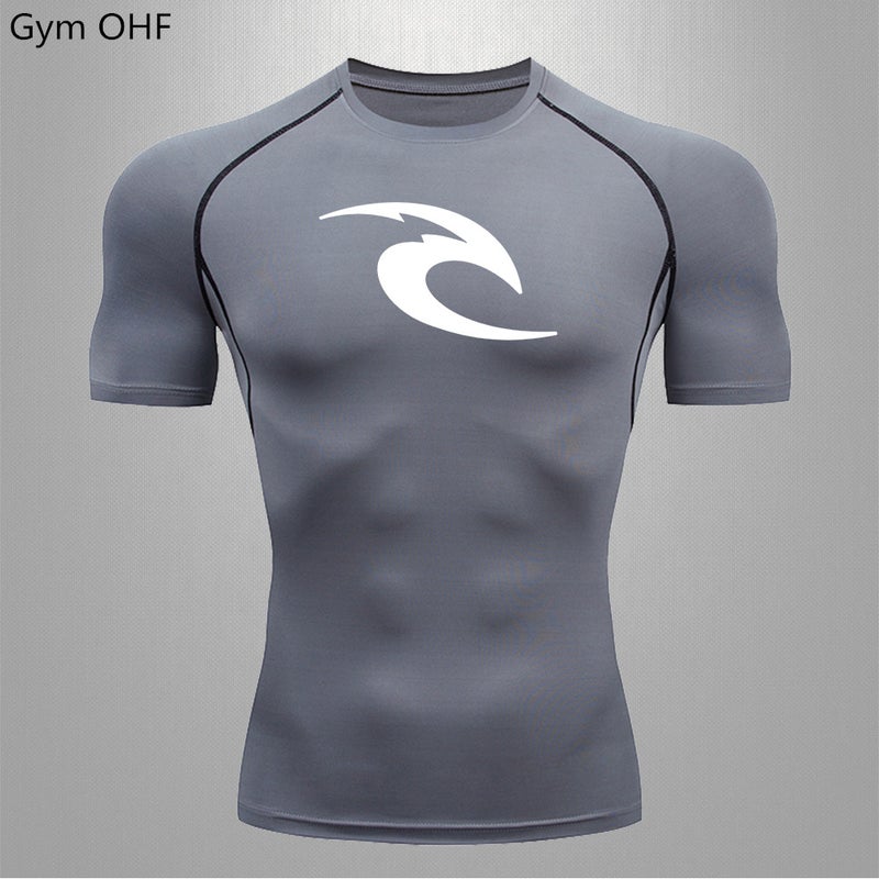 Sports Five-Suit Running Breathable Quick-Drying Clothes Morning Run Training Clothes Fitness Control Body High Elastic Tights - Image 3